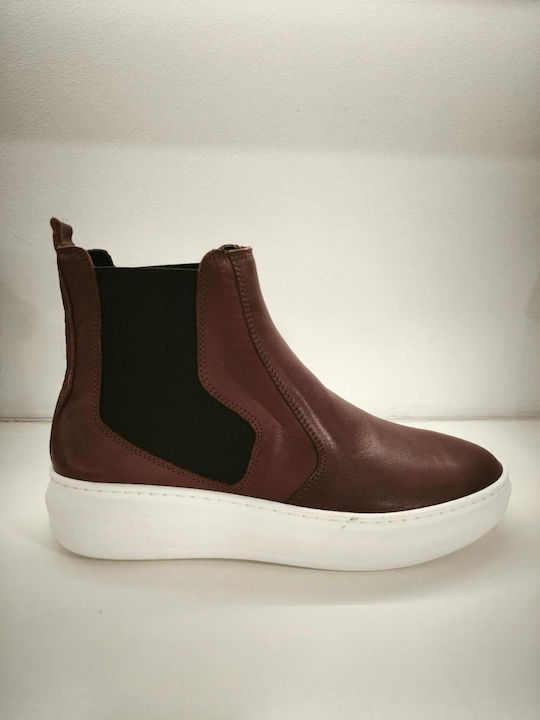 Nice Step Μποτάκια Casual Καφέ 202