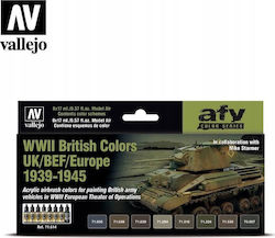 Vallejo Vallejo Afv Wwii British Colors Uk Bef Europe 8x17