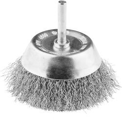 Ende Bohrdrahtbürste 70 Mm Verzinktes Draht Inox 6 Mm Schaft