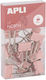 Apli Up North Document Clips 19mm 15pcs Hanging Box Pink