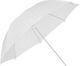 Glareone Studio Regenschirm Transparent Weiß 110cm