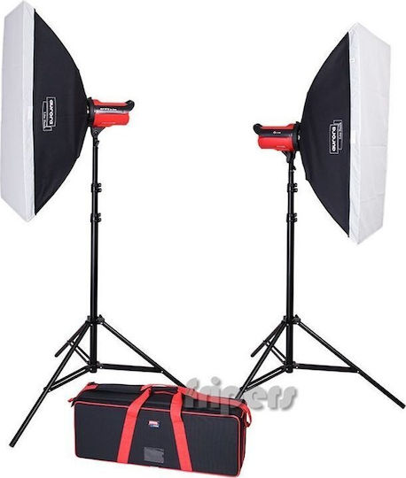 Aurora Studio Set Aurora Orion 800 Kit 4 2 Softbox Lampen Dreibein