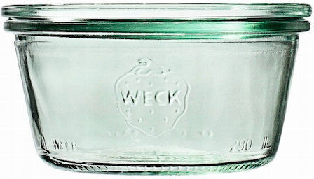 Weck Set 6Stück Gläser Allgemeine Verwendung mit Deckel Glas Transparent 290ml