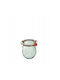 Weck Комплект 12 Бройки Кутии За Обща Употреба С Капак Стъклени Прозрачни 220мл 12 Бройки