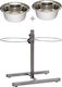 Barry King Metallic Bowl Food for Dog & Cat with Base 4.7lt 2pcs