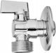 Invena Ball Shut-Off Valve Metal Handle Faucet Bottom Flush Washing Machine 1 2"x3 8" Chrome Zw-11-010-c