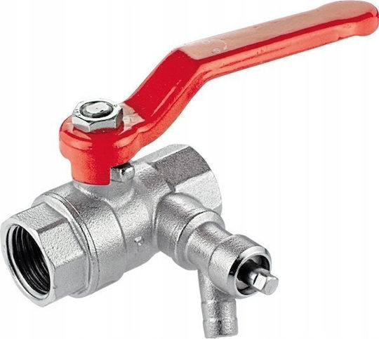 Сферичен Кран Perfexim Pha-008 G1/2 Ww Pn30 C Dn15 Кран За Източване Cuzn-c