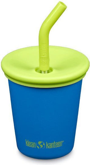 Klean Kanteen Παιδικό Παγούρι με Καλαμάκι Γκρι