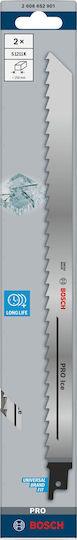 Bosch Pro Ice S1211k Reciprocating Saw Blade 1.25 x 19 x 300mm 2 Pieces 300mm