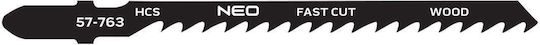 Jigsaw Blades 6TPI HCS T-Shank Set 2 Pieces Curved Cutting
