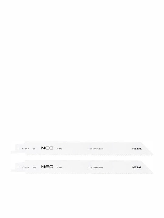 Stichsägeblätter 228 X 19 X 0,9 Mm 18tpi Set 2 Stück