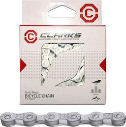 Fahrradkette Clarks C10ar 10 Gänge 116 Glieder 1 2"x11 128" Verbindung Antioxidationsmittel Silber