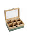 Kesper Wooden Green Tea Box with Lid 15x8x21cm
