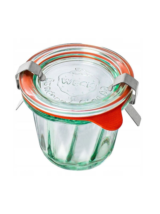 Weck Set of 12 General Use Glass Jars with Transparent Lid 80ml 12 Pieces