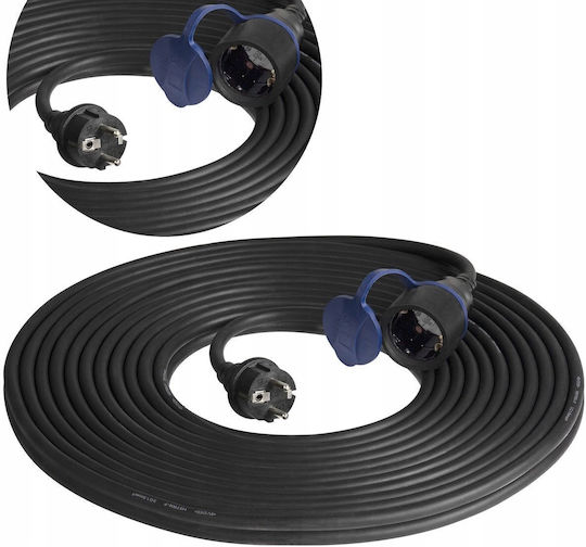 Orno Waterproof Extension Cable Cord 3 x 1.5mm²/20m Green