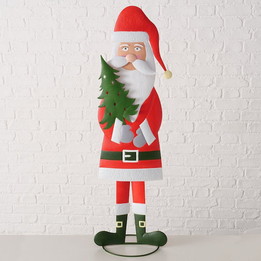 Dekorativer Weihnachtsmann Rot aus Metall 115x37x24cm
