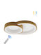 Keskor Ceiling Mount Light 52cm Gold with Integrated LED