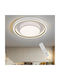 Universo Illuminazione Smart Ceiling Mount Light 49cm White with Integrated LED and Remote Control