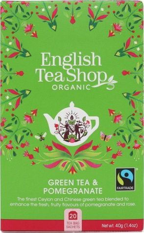 English Tea Shop Organic Product Green Tea 20 Bags 40gr