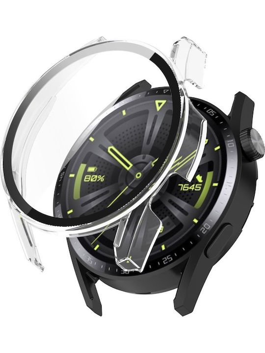 2 1 Калъф + Стъкло Huawei Watch GT 3 46 мм Прозрачен