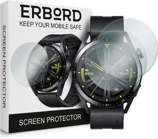 2x Γυαλί Erbord Huawei Watch Gt 3 46mm Γρήγορη