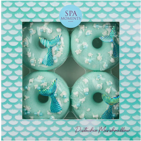 Chlapu Chlap Spa Moments Donut Bath Set Pistachio Meringue Scent 4 Pcs