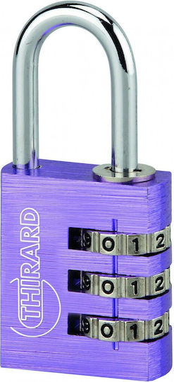 Thirard Padlock Brass Combination 30mm Purple 1pcs