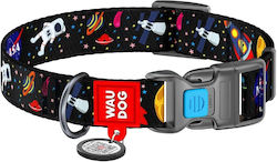 Waudog Dog Collar QR Passport NASA 1.5x23-35cm 31-439