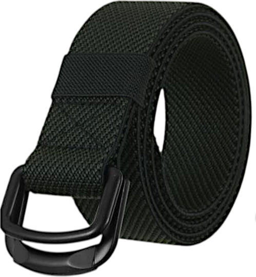Men's Belt Lightweight Elastic Military Type Molle Tactical Width 4 cm Green Kj320