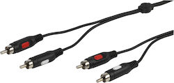 Vivanco 46014 2x RCA male - 2x RCA male 5m