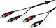 Vivanco Cable 2x RCA male - 2x RCA male 2.5m