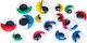 Brewis Moving Eyes Brewis Ro16 12 15 18mm 16 Pieces Colored Eyelashes Brewis