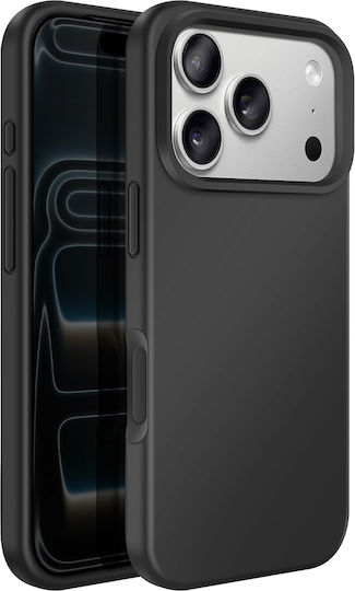 4smarts Magsafe Silikonhülle iPhone 17 Pro Anti-Kratz Schwarz
