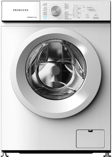 Princess Washing Machine 6kg with Steam Technology 1000 Rounds WMBA6ND