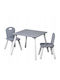 Kesper Kids Table Set with Grey Chairs Kesper