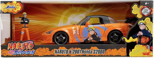Jada Naruto Shippuden Комплект Фигури Naruto 2001 Honda S2000 Метален Автомобил Мащаб 1:24