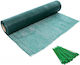 Plasă De Umbră 80 G/m² Rată De Umbrire 85% Verde 10×2 M 50 Legături De Montare 150×2,5 Mm