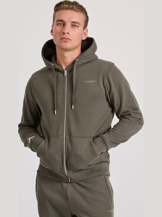 Sweatshirt with Hood Khaki