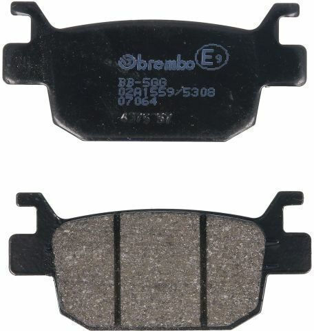 Brake Pads Brembo 07064 Carbon Ceramic 81.3x9 Mm Left Right Rear Scooters