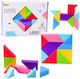 Lean Toys Magnetisches Bauspielzeug Tangram Blocks