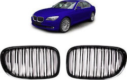 Sportliche Auto Dekorative Maske Doppel Rillen Gloss Schwarz BMW Serie 7 F01 F02 F03 F04 2008-2012