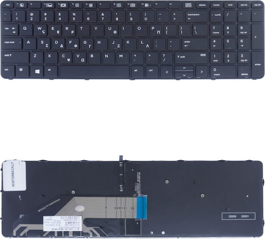 Плaтформа Клавиатура Laptop HP ProBook 450 G4 818249-151 SG-80650-X2A 836-26410-00A Гръцка С Подсветка Код 40357grbacklit