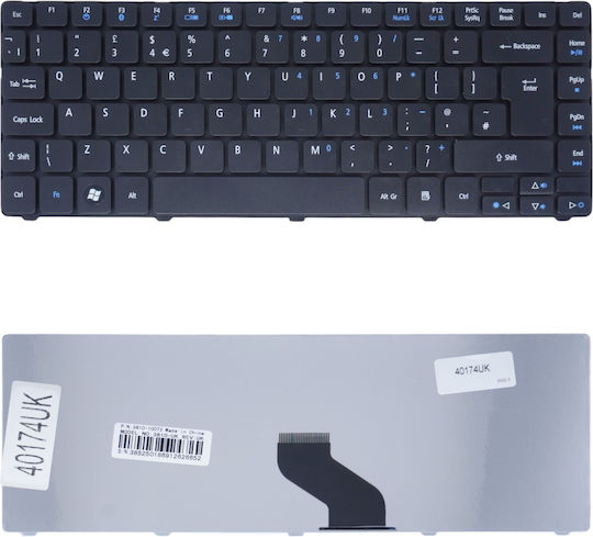 Πληκτρολόγιο Laptop Acer Aspire 3750g 3810t 3935 4741 4750g 3410 3410g 3410t 3810 Nsk-am10l 4810t 4810tz 4410 Ms2271 3810t 3815 3820 3820g 3820t 3820tg 3820tz 3820tzg 4235 4240 4251 4251g 4336 4336g 4410 4410t 4535 4535g 4540 4540g 4551 Κωδ 40174uk