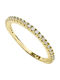 Goldjewels Ring with Zircon made of Gold 9K