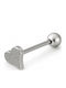 Nire Tongue Piercing Earring Steel Silver