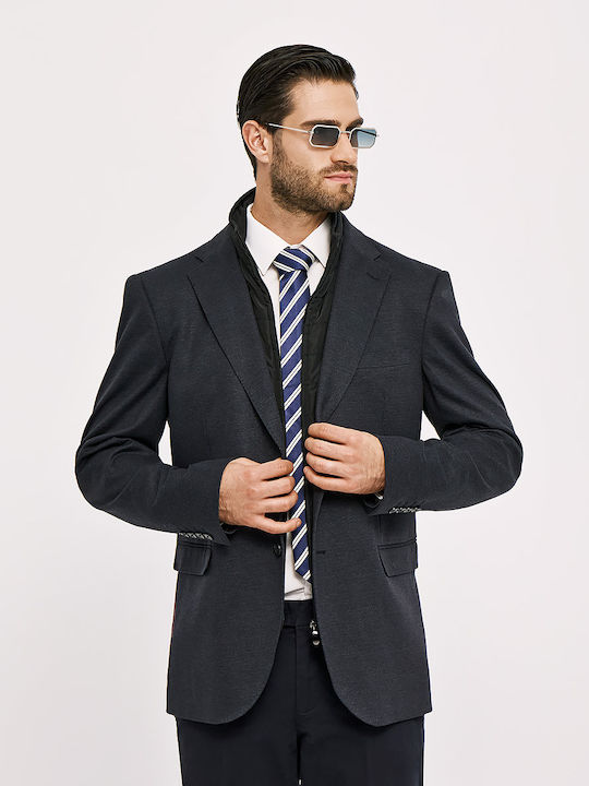 Men's Winter Suit Jacket Blue