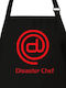 Schwarze Küchenschürze Disaster Chef