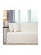 Cotone Armchair Throw Chenille 180x170cm Ecru