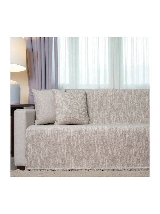 Cotone Ριχτάρι Διθέσιου Καναπέ Chenille 180x240εκ. Γκρεζ