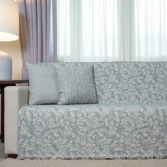 Cotone Ριχτάρι Πολυθρόνας Chenille 180x170εκ. Πετρόλ